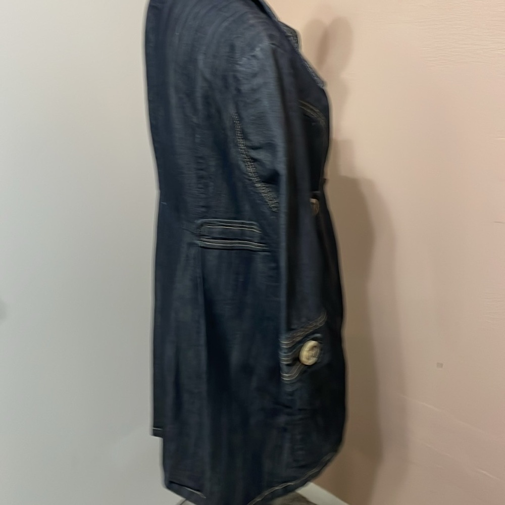 Baccini Women's Dark Blue Denim Jacket - Picture 4 of 8